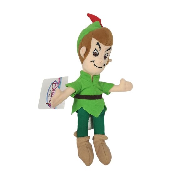 The Disney Store Peter Pan Bean Bag Plush 8" NWT - Picture 1 of 5